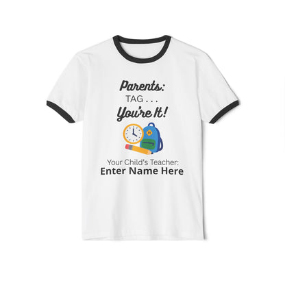 Teacher Unisex Cotton Ringer T-Shirt