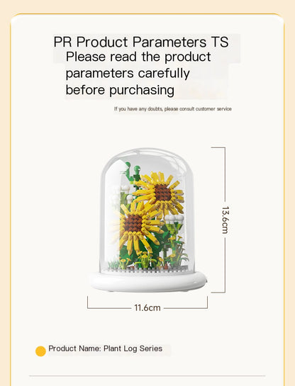 Eternal Flower Bouquet Sunflower Building Block Set