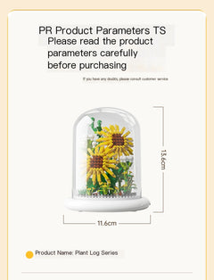 Eternal Flower Bouquet Sunflower Building Block Set