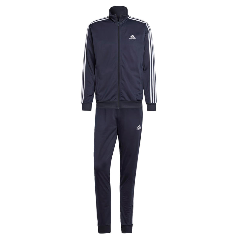 adidas Mens Size Basic 3-Stripes Tricot Track Suit Ink/White XX-Large/Tall