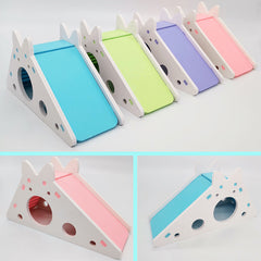 Wooden Slide House for Small Pets