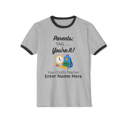 Teacher Unisex Cotton Ringer T-Shirt