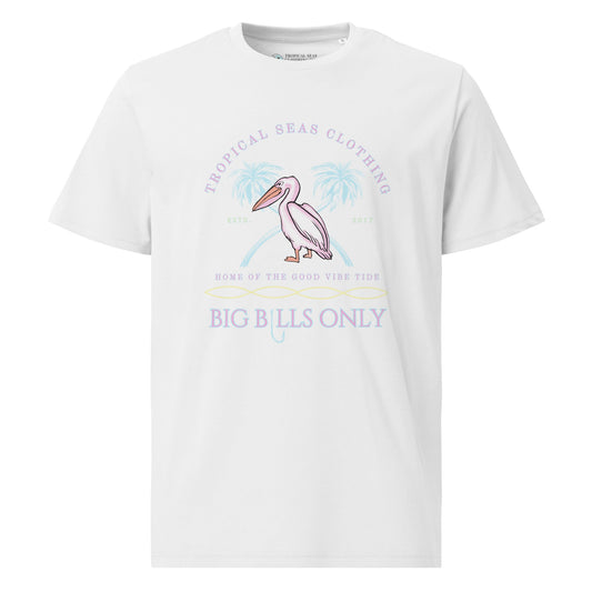Mens Tropical Pelican Organic Cotton T Shirt