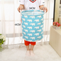 Large Capacity Cotton Linen Laundry Basket (1PC)