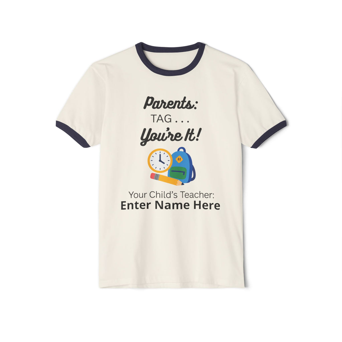 Teacher Unisex Cotton Ringer T-Shirt