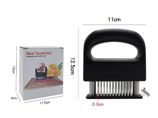 48 Blades Stainless Steel Meat Tenderizer Hammer One Set