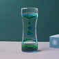 Dual Color Liquid Acrylic Hourglass Timer Decor