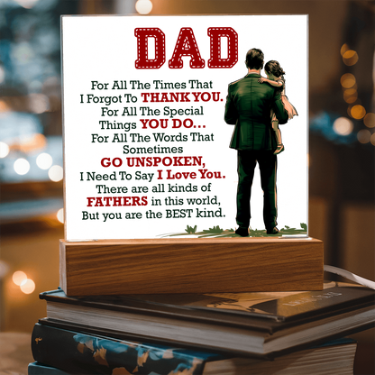Thank You Dad - Acrylic Square