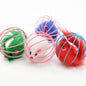 Wire Cage Mouse Toy for Cats with Rabbit Fur Mouse