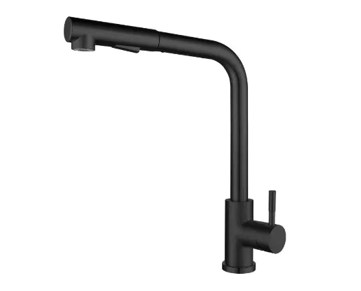 Retractable Gourmet Kitchen Faucet Single Piece
