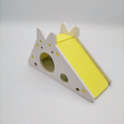 Wooden Slide House for Small Pets