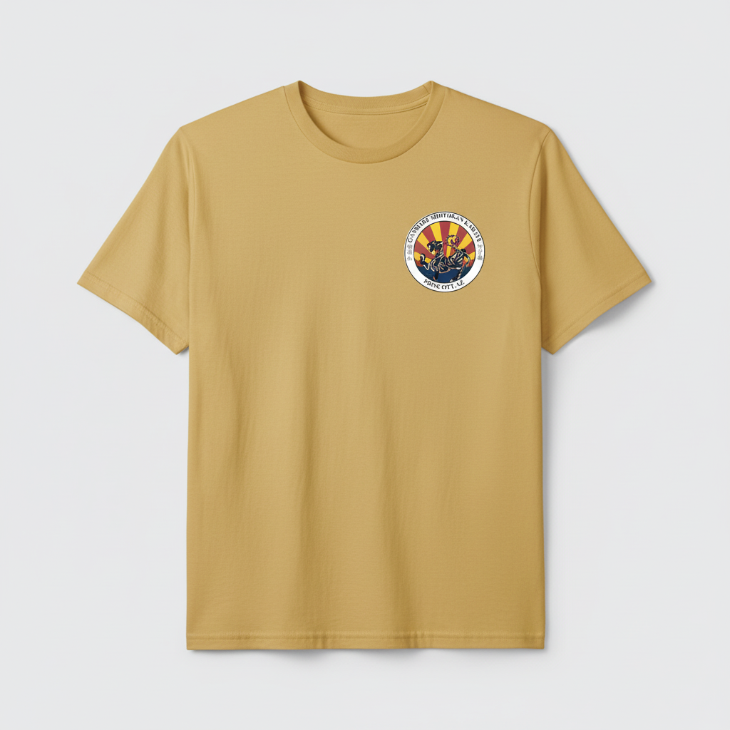 Gold Youth Tee with Upper Left Logo