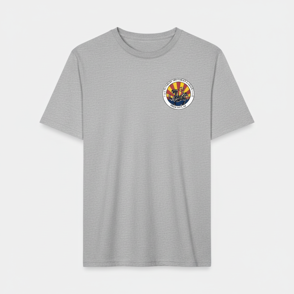 Gray Youth Tee with Upper Left Logo