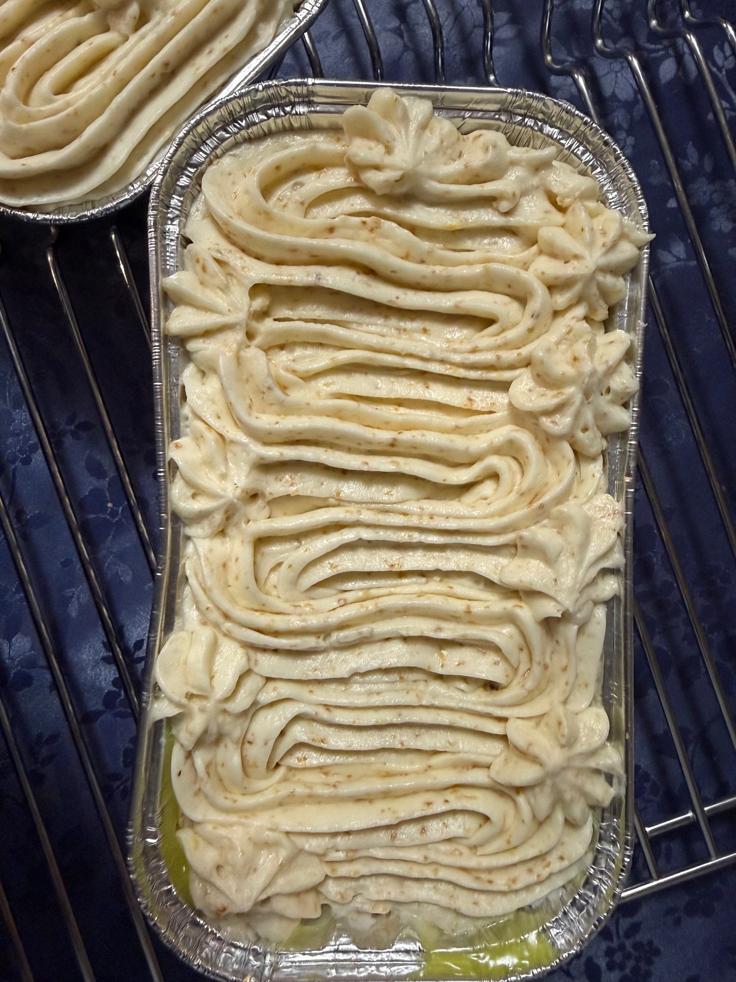Mini Loaf Lemon Cake with Lemon Buttercream Frosting