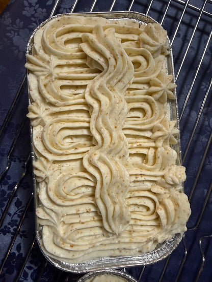 Mini Loaf Lemon Cake with Lemon Buttercream Frosting