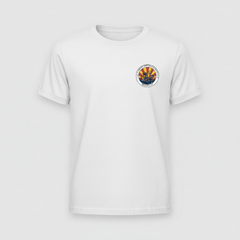 White Youth Tee with Upper Left Logo